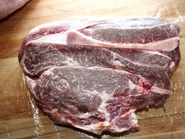 7-Bone Chuck Roast, Uncooked Raw 7-Bone Beef Chuck Roast