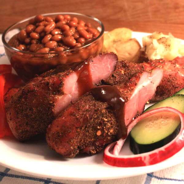 Smoked Country Style Pork Ribs Are Tender Juicy And Tasty Country Style Ribs After Smoking In A Masterbuilt Electric Smoker On Serving Dish