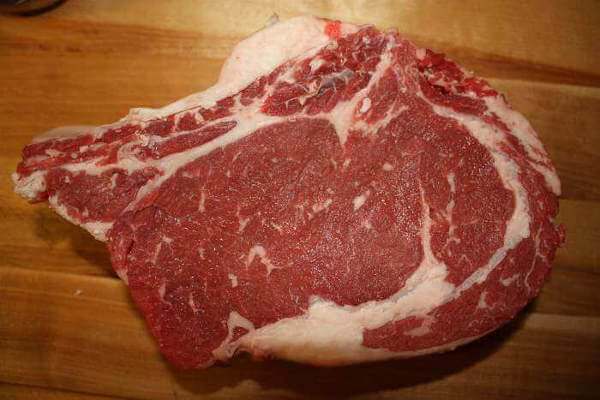 Two Bone Section of Whole Prime Rib, Before Seasoning For the Smoker Section of Whole Prime Rib Roast