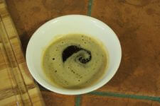 Brown Butter For Dipping Grilled Shrimp Seasoned Brown Butter In Bowl, To Be Used For Topping Grilled Shrimp