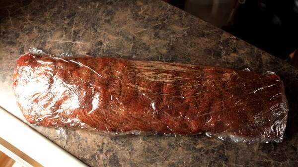 Baby Back Ribs, Seasoned With Rib Rub, Sealed In Plastic Wrap