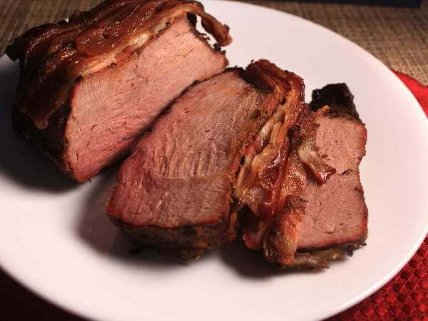 A Smoky Bacon-Topped Beef Cross Rib Roast