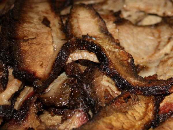 Smoked Beef Brisket, Sliced and Ready to Serve