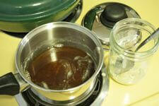 Heating and Browning Butter For Grill Smoked Shrimp Recipe Making Brown Butter for Topping Grilled Shrimp