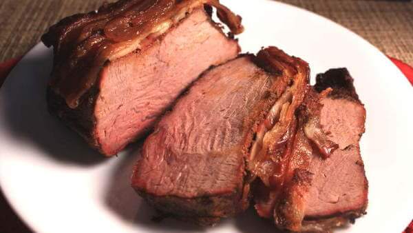 Smoked Beef. Bacon. How Does It Get Any Better Than This?!!!! Bacon Covers The Top Of This Beef Cross Rib Roast