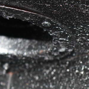 Interior Of a Masterbuilt Electric Smoker, Showing Crusty, Black Smoke Residue