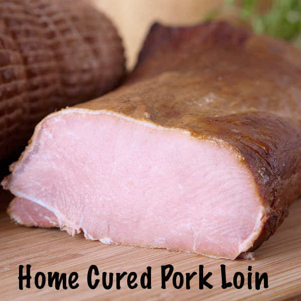 Hausgemachte geräucherte Schweinelende