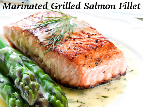 Grilled Asparagus Spears Accompany This Gorgeous Grilled Salmon Fillet Grilled Salmon Fillet With Asparagus