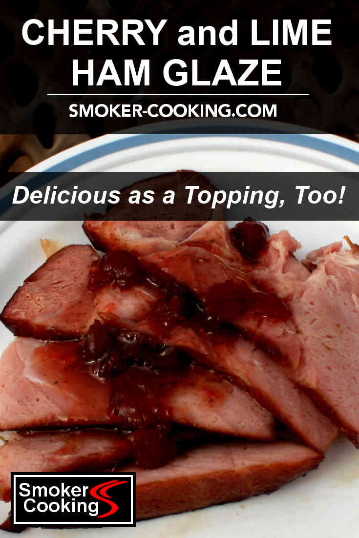 Slices of double smoked ham, topped with a dollop of sweet and tangy cherry lime glazing sauce. Truly delicious!