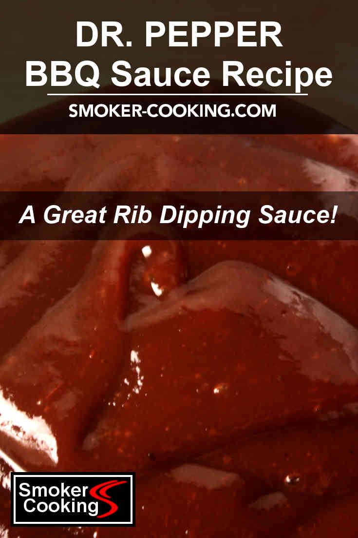 A close-up macro image of Dr. Pepper sauce. Undulating folds of the thick sauce prove that it will not run off of your smoked meats!