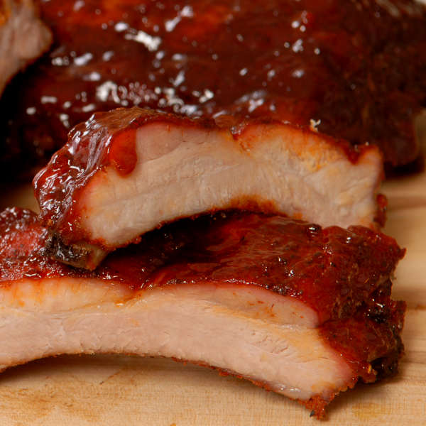 Homemade Gate's BBQ On Juicy Pork Ribs