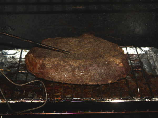 This Smoking Chuck Roast Is Destined To Be Made Into BBQ Beef Sandwiches Chuck Roast Cooking In a Masterbuilt Smoker