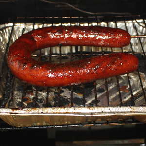 Keep Rope Sausages Moist By Glazing The Casing With Sauce