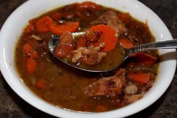 This Was My Second Bowl of Soup. The Amount of Goodness Locked In Those Ham Bones is Incredible!