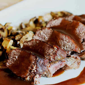 Deer Backstrap, or Venison Loin, Smoked and Sliced