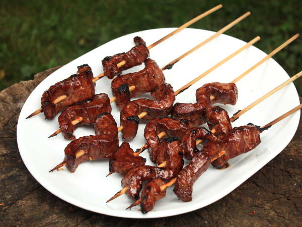 onderbreken roddel Hover Grilled Teriyaki Steak Skewers Are Marinated and Glazed For Max Flavor