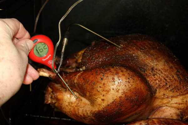 Use a meat thermometer for properly cooked turkey