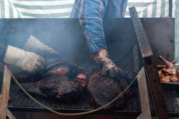 Smoking Briskets For a Wedding In Sylvania, Georgia
