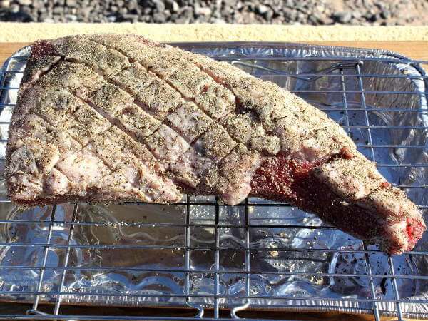 Beef Tri Tip Roast, Seasoned With An Oregano Spiced Beef Rub
