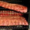 Three Slab of Pork Baby Back Ribs Going Into the Masterbuilt Smoker